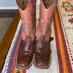 Genuine Ostrich Tony Lama boots